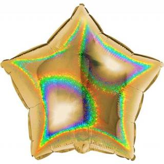 👉 Folieballon goud folie ster holographic active holografisch 46 cm - 8019081762785