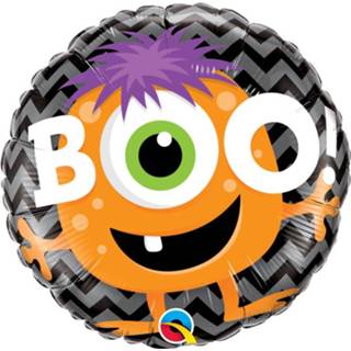 👉 Folieballon folie rond active monster''Boo!''rond (46 cm)