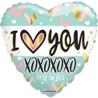 👉 Folieballon turquoise''I hartje You''hart (45 cm)