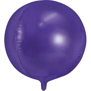 👉 Folieballon paars folie metaal active bal (40cm) - 5902230788442