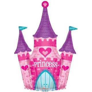 👉 Folieballon folie active verjaardag prinsessen kasteel (91 cm)