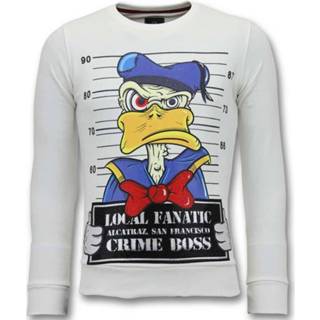 👉 Sweater katoen l truien male wit Local Fanatic alcatraz prisoner 7435144144175 7435144144151 7435144144168