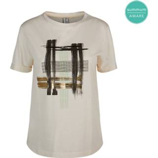 👉 L vrouwen print Summum 3s4552-30245 630 tee brush stroke artwork cotton modal ecovero softgreen tea 8719224433762 8719224427488 8719224433748
