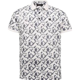 👉 Short sleeve wit l male Vanguard Vpss212866 7003 polo mercerized jersey h print white 8719419704875