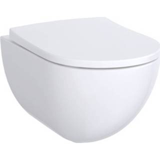 👉 Keramiek wit Geberit Acanto hangtoilet diepspoel zonder spoelrand 456l KeraTect wczitting 500.600.01.8 4022009353259