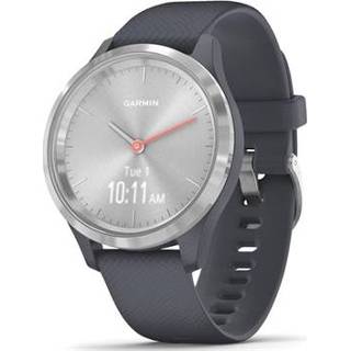 👉 Smartwatch zilver Garmin Vivomove 3S met GPS - 39mm Granietblauw / 753759234249