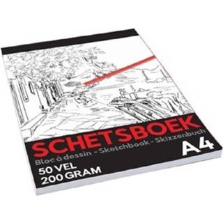 👉 Schetsboek Schetsboek/tekenboek A4 Formaat - Schoolartikelen/kantoorartikelen/schilderartikelen Schetsboeken/tekenboeken 8720147523058