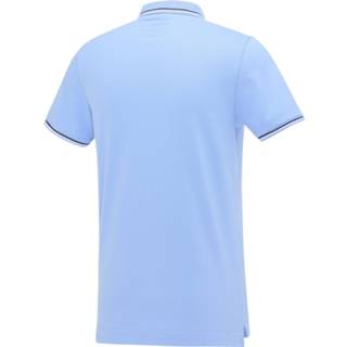 👉 Katoen male l blauw Blue Industry Polo Pique korte mouw