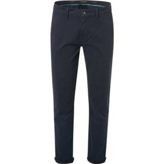👉 Male blauw No Excess Pants chino garment dyed stretch night 8720151223012