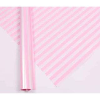 👉 Inpakpapier roze active Tweekleurig bloemen met strepen Waterproof cadeaupapier (roze)