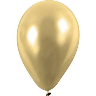 👉 Ballon goud goudkleurig Creotime Ballonnen Voor Helium 8 Stuks 5712854109987