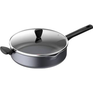 👉 Hapjespan aluminium zwart Tefal Family Day - Ø 28 Cm 3168430313255