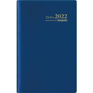 Agenda blauw Brepols Delta Genova 6-talig, blauw, 2022 5412303124409