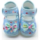 👉 Babyschoenen active baby's meisjes 3 paar baby schoenen dot kant zachte zool prewalker warme casual flats (vlinderblauw)