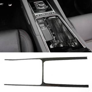 👉 Gearframe carbon fiber active Car Water Cup Gear Frame decoratieve sticker voor Jaguar F-PACE