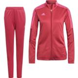 👉 Trainingspak rood roze trainingspakken vrouwen Adidas Tiro 21 Full Zip