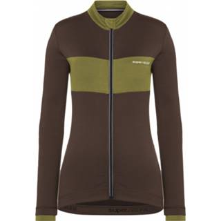 👉 Fiets shirt XL bruin vrouwen Super.natural - Women's Grava L/S Jersey Fietsshirt maat XL, 7630276859809