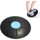 👉 Fitness Balance Pedal Sense Integration Revalidatietrainingsapparatuur Fitness Oefenapparatuur, afmeting: 36 x 36 x 5 cm (buitenste zwarte binnenste geel)