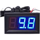 Temperatuurmeter blauw active 50-110C LED Detector Sensorsonde 12V Digitale Thermometer Monitor Tester (Blauw)