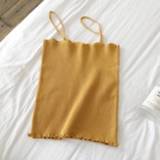 👉 Hemd geel active vrouwen Effen kleur Veelzijdige slanke chiffons dieptepunt gebreid voor dames (kleur: maat: gratis maat)