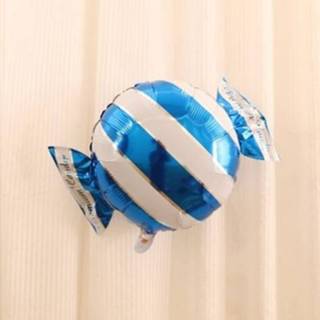 👉 Snoep blauw active Aluminiumfolie Ballon Decoratie Feestdagen Aankleden Arrangement (Blauw-Twill Snoep)