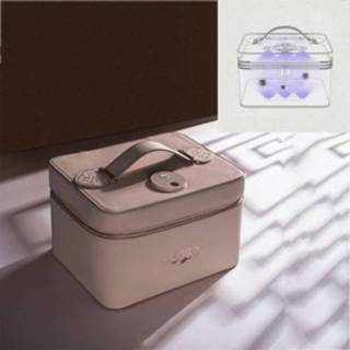 👉 Mobiele telefoon active LED-ultraviolette desinfectiezak Mummiezak Draagbare mini Fles Speensterilisatiezak, kleur: kersenroze