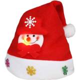 Kerstversiering active Stofstof Kerstmuts Lichtgevende volwassen aankleden, willekeurige patroonaflevering