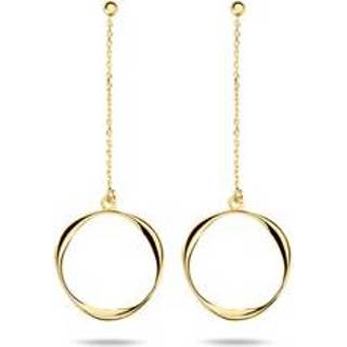 👉 Oorhanger gouden active Oorhangers Rondje Diameter 14 mm