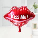 👉 Folie rode active 2 STUKS Lippen Vorm Ballon Valentijnsdag Bruiloft Decoratie Opblaasbare (Kiss Me Lips)