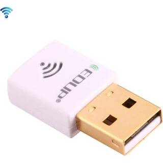 👉 Netwerkkaart wit active EDUP EP-AC1619 Mini Draadloze USB 600Mbps 2.4G / 5.8Ghz 150M + 433M Dual Band WiFi voor Nootbook Laptop PC (Wit)