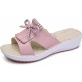 👉 Kwast roze 35 active vrouwen Fashion Casual lichtgewicht slippers voor dames (kleur: maat: 35)