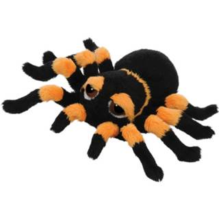 👉 Oranje met zwarte spinnen knuffels 13 cm knuffeldieren
