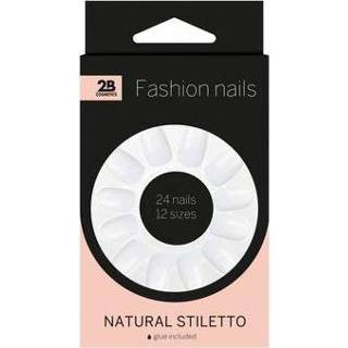 👉 Stiletto 2B Nails natural 24st 8717591567226