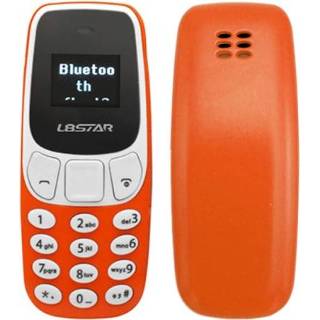 👉 Mobiele telefoon oranje active GTStar BM10 mini telefoon, handsfree Bluetooth-koptelefoon met dialer, mp3-muziek, dubbele simkaart, netwerk: 2G (oranje)
