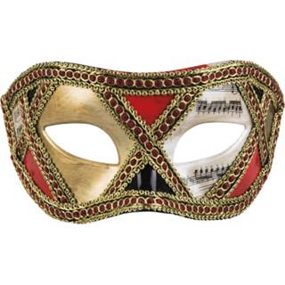👉 Kunststof multikleur vrouwen Boland Verkleedmasker Venice Scacchi Dames One Size 8712026003485