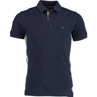 👉 Blauw katoen l mannen male Bos Bright Blue Cypres polo fine pique tape s 21108cy24bo/290 navy 8720008541825 8720008541856