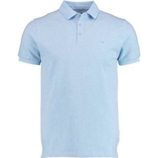 👉 Blauw katoen l mannen male licht Bos Bright Blue Oscar polo fine pique plain 21108os27bo/210 l.blue 8720008543164 8720008543133