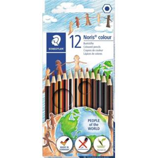 👉 Kleurpotlood wit Staedtler Noris Club People Of The World 12 kleurpotloden 4007817051092