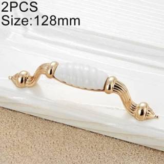 👉 Handvat goud keramisch active 2 STUKS 5003-128 Geïmiteerd Zinklegering voor Kast Garderobe Lade Deur, Gatafstand: 128mm
