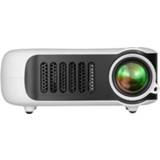 👉 Projector wit active TRANSJEE A2000 320x240P 1000 ANSI Lumens Mini Home Theater HD digitale projector, stekkertype: EU-stekker (wit)