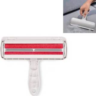 👉 Sofa rood active Automatisch haarverwijderend Dubbelzijdig poetsapparaat Laken Pet Hair Sticking Device (rood)