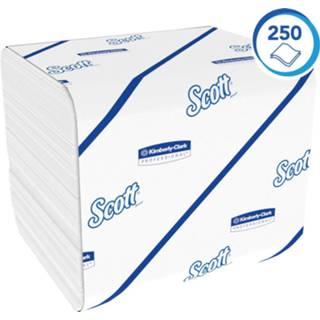 👉 Toiletpapier wit Scott gevouwen voor dispenser, 2-laags, 250 vel, pak van 36 rollen 5027375025167