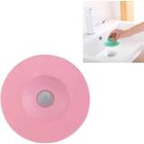 👉 Deodorant wit siliconen active 5 STKS Druk Type Afvoerputje Cover Anti-blocking Gootsteen Riool Bounce Plug Badkamer Filter (Wit)