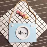👉 Fotolijst blauw active kinderen Kinderkamer Design Camera Decoratie Muur Opknoping Foto Rekwisieten (Lichtblauw)