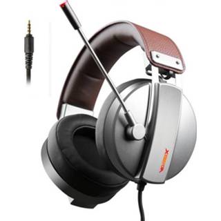 👉 Computerspel grijs active XIBERIA S22 7.1-kanaals headset met microfoon, kabellengte: 2m, stijl: 3,5 mm mobiele versie (grijs)
