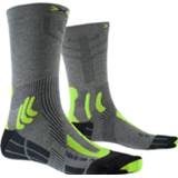 👉 Wandelsok mannen grijs zwart X-Socks - Trek Retina Wandelsokken maat 45-47, grijs/zwart 7613418026710