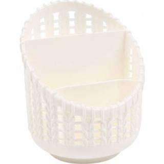 👉 Opbergdoos wit plastic active Multifunctionele voor desktopdecoratie (wit)