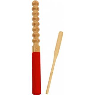 👉 Hout rood Rattlesnake Staafrasp Lichtrood 25 Cm 8719817607778