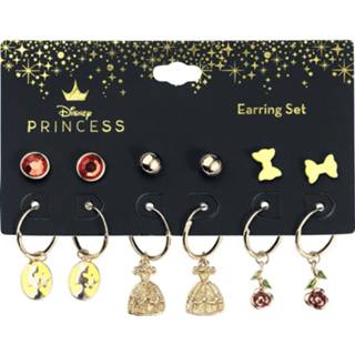 👉 Oorbel goudkleurig vrouwen Fan Merchandise Beauty and the Beast - Charms Oorbellen 4064854155169