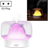👉 Etherische olie wit active X907 400ML Moutain aromatherapie-luchtbevochtiger met warme en gekleurde LED-lamp, stekkertype: EU-stekker (wit)